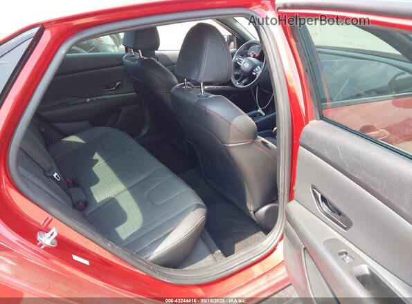 KMHLR4AF4NU295449 2022 HYUNDAI ELANTRA Red Vista de la etiqueta del VIN
