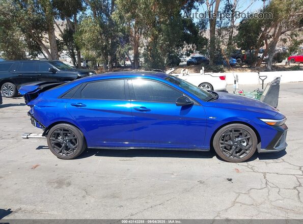 KMHLR4DF8RU813497 2024 HYUNDAI ELANTRA Blue Vista interior trasera