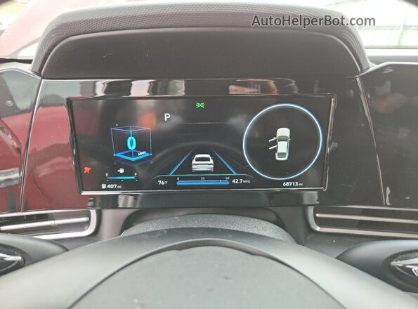 KMHLS4AG3NU264867 2022 HYUNDAI ELANTRA Красный Вид щитка приборов