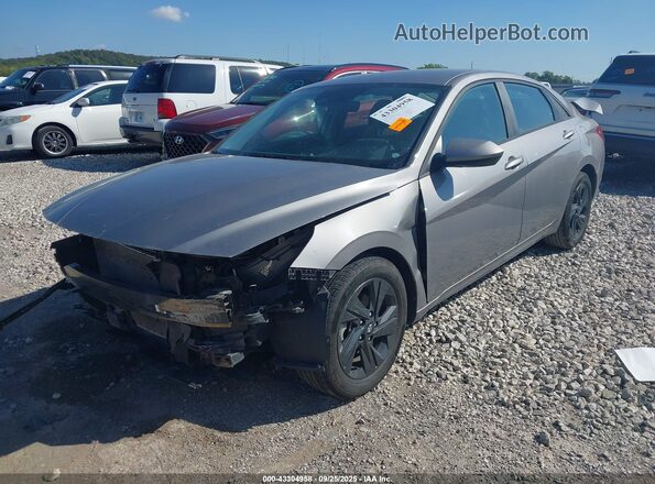KMHLS4AG9NU311268 2022 HYUNDAI ELANTRA Gray წინა მარცხენა ხედი სამი მეოთხედიდან