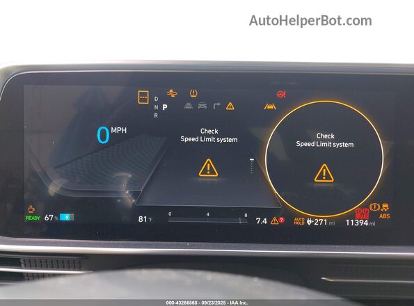 KMHM24AA1RA077151 2024 HYUNDAI IONIQ 6 Gray უკანა სავარძლების ხედი