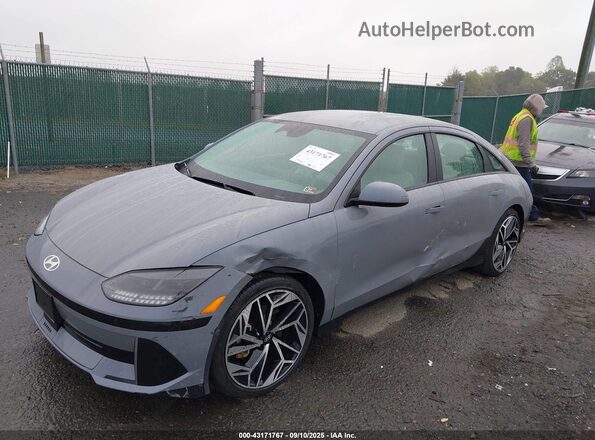 KMHM34AA1PA050445 2023 HYUNDAI IONIQ 6 Gray Przód lewy