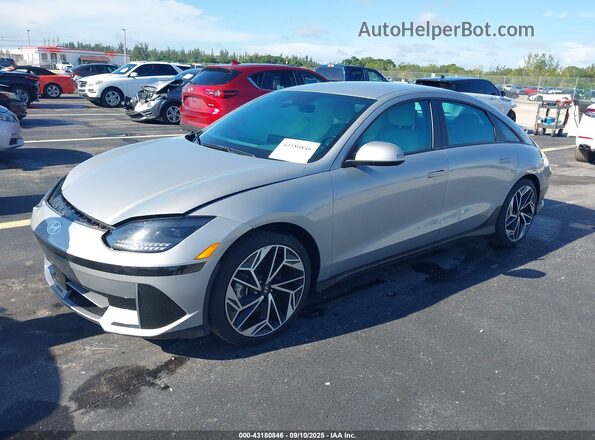 KMHM34AA7PA021418 2023 HYUNDAI IONIQ 6 Gray Przód lewy
