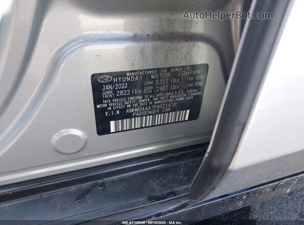 KMHM34AA7PA021418 2023 HYUNDAI IONIQ 6 Gray Widok komory silnika