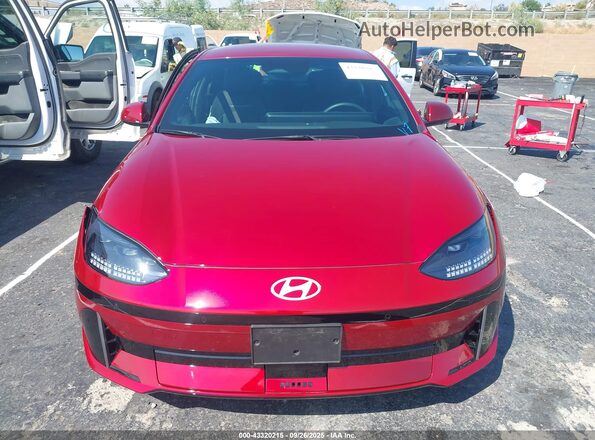 KMHM34AAXSA085994 2025 HYUNDAI IONIQ 6 Red წინა პანელის ხედი