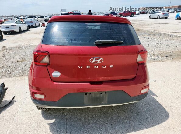 KMHRB8A37LU019016 2020 HYUNDAI VENUE Red Вид ззаду