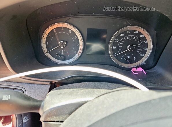 KMHRB8A37LU019016 2020 HYUNDAI VENUE Red Вид щитка приладів