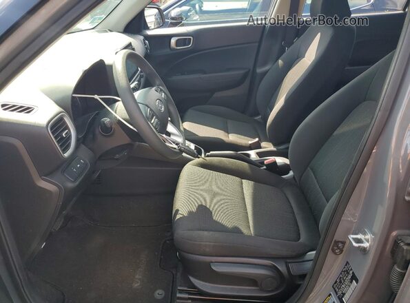 KMHRB8A39LU034777 2020 HYUNDAI VENUE Gray Widok wnętrza z przodu