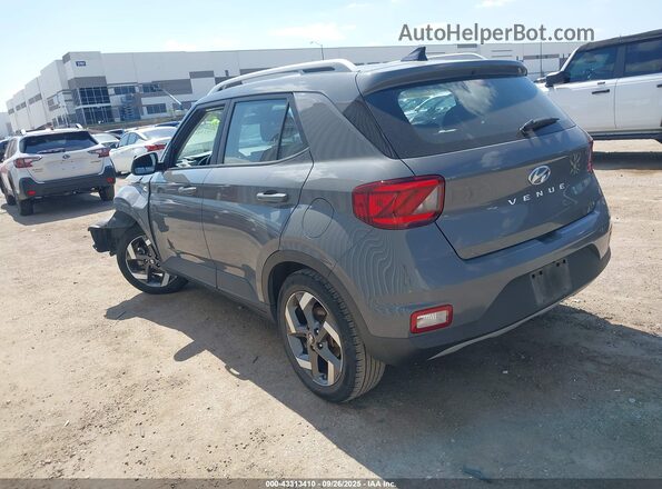 KMHRC8A30MU105444 2021 HYUNDAI VENUE Серый Задняя левая четверть