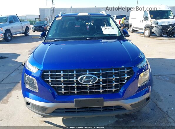 KMHRC8A32LU018238 2020 HYUNDAI VENUE Blue Vista interior trasera
