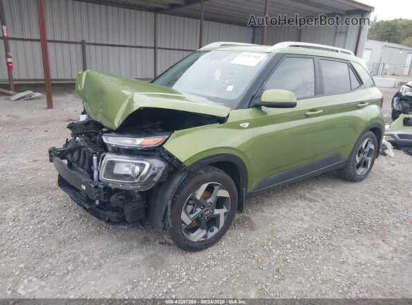 KMHRC8A33PU212136 2023 HYUNDAI VENUE Green Передня ліва чверть