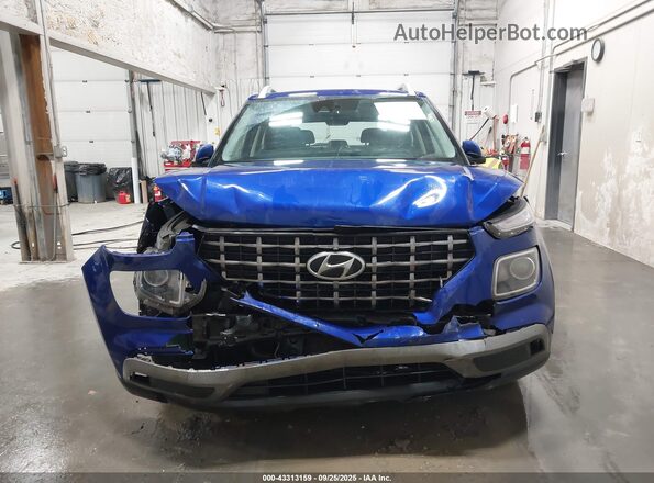 KMHRC8A34LU025580 2020 HYUNDAI VENUE Blue Instrument cluster view