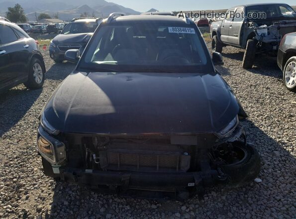 KMHRC8A36LU028755 2020 HYUNDAI VENUE Black Դիմացի տեսք