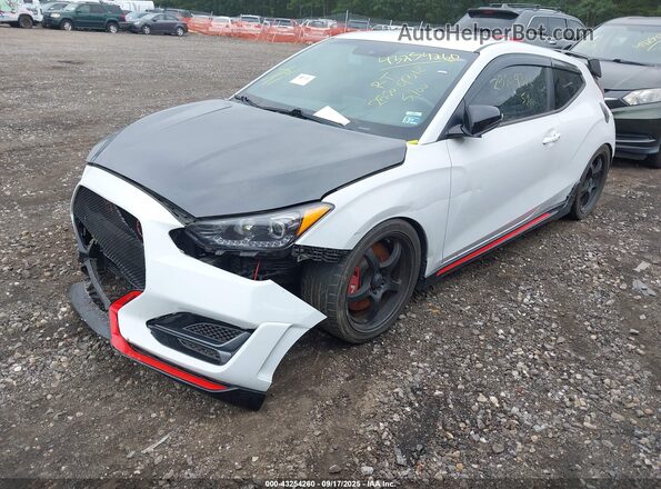 KMHT36AH4LU003746 2020 HYUNDAI VELOSTER N White წინა მარცხენა ხედი სამი მეოთხედიდან