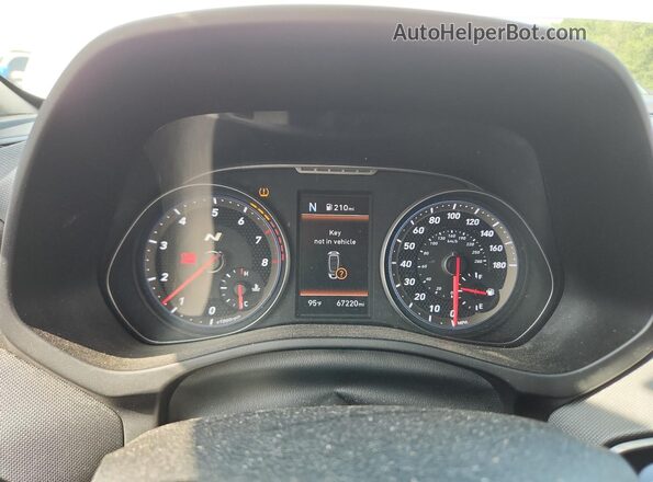 KMHT36AH7LU004857 2020 HYUNDAI VELOSTER White Вид щитка приладів