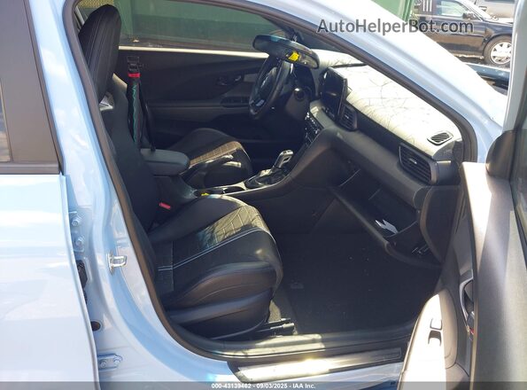 KMHT36AH7NU012637 2022 HYUNDAI VELOSTER N Turquoise წინა სალონის ხედი