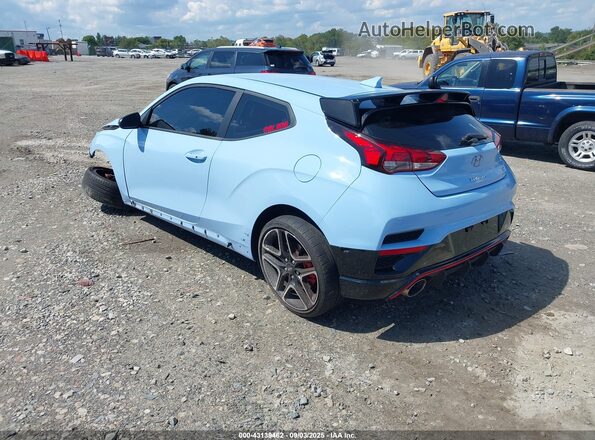 KMHT36AH7NU012637 2022 HYUNDAI VELOSTER N Turquoise უკანა მარცხენა