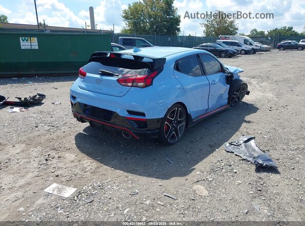 KMHT36AH7NU012637 2022 HYUNDAI VELOSTER N Turquoise უკანა მარჯვენა