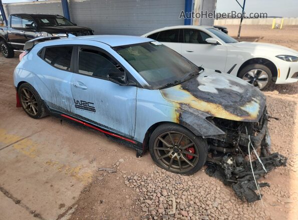 KMHT36AH8NU014882 2022 HYUNDAI VELOSTER Blue წინა მარჯვენა
