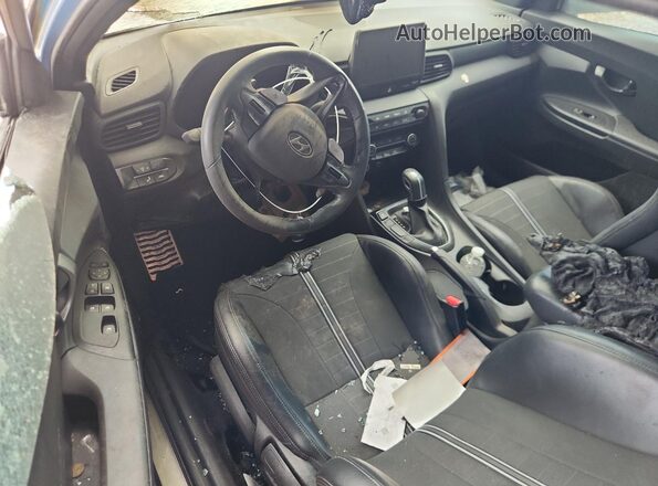 KMHT36AH8NU014882 2022 HYUNDAI VELOSTER Blue წინა პანელის ხედი