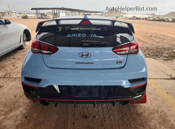 KMHT36AH8NU014882 2022 HYUNDAI VELOSTER Blue უკანა ხედი
