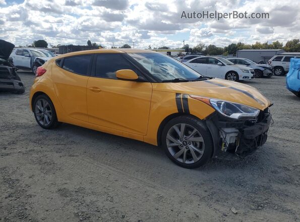 KMHTC6AD7HU308324 2017 HYUNDAI VELOSTER Yellow 