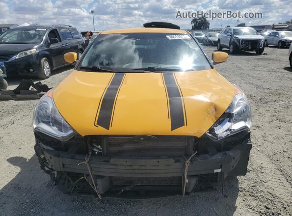 KMHTC6AD7HU308324 2017 HYUNDAI VELOSTER Yellow 