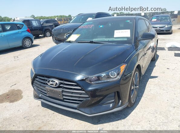KMHTG6AF2LU026204 2020 HYUNDAI VELOSTER Black Առջևի ձախ երեք քառորդ տեսարան