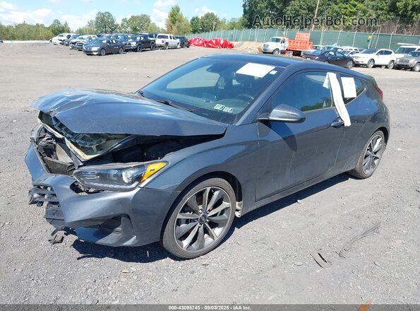 KMHTG6AF2LU031533 2020 HYUNDAI VELOSTER Gray Առջևի ձախ երեք քառորդ տեսարան