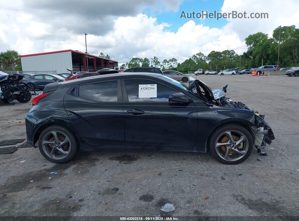 KMHTG6AF8LU022433 2020 HYUNDAI VELOSTER Black უკანა სალონის ხედი