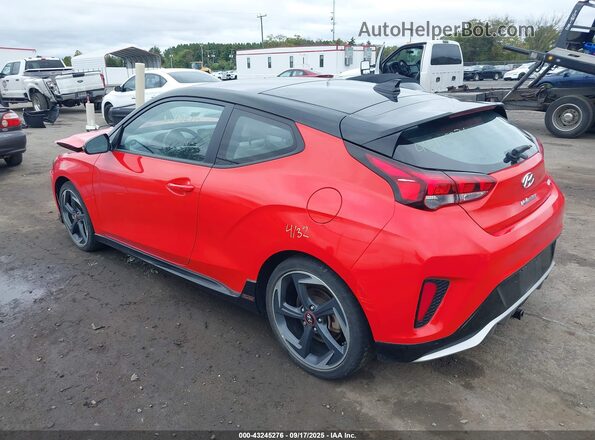 KMHTH6AB0LU031119 2020 HYUNDAI VELOSTER Red Trasero izquierdo
