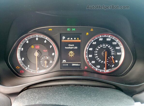 KMHTH6ABXKU009904 2019 HYUNDAI VELOSTER Black Вид щитка приладів
