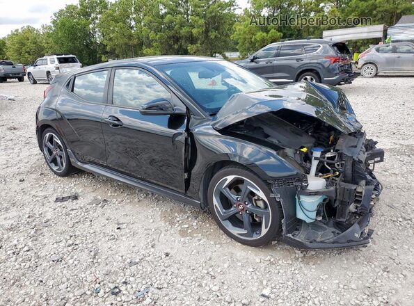 KMHTH6ABXKU009904 2019 HYUNDAI VELOSTER Black Передня права чверть