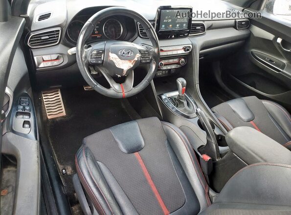 KMHTH6ABXKU009904 2019 HYUNDAI VELOSTER Black Вид панелі приладів