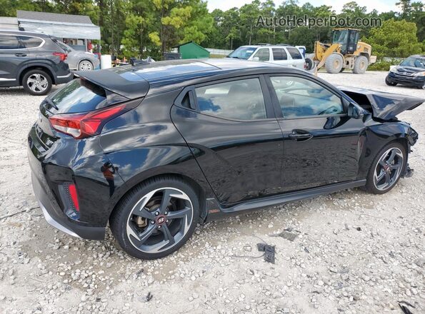 KMHTH6ABXKU009904 2019 HYUNDAI VELOSTER Black Задня права чверть