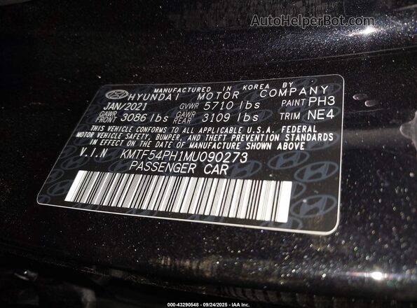 KMTF54PH1MU090273 2021 GENESIS G90 Brown Widok komory silnika