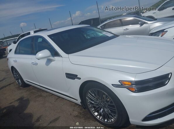 KMTF54PH9MU089274 2021 GENESIS G90 White უკანა სალონის ხედი
