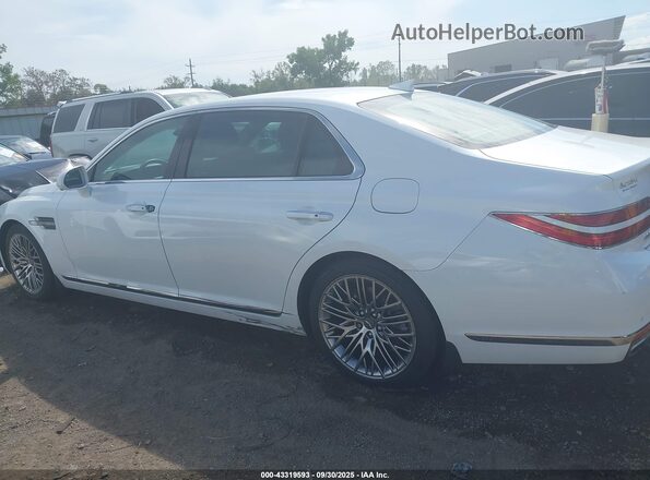 KMTF54PH9MU089274 2021 GENESIS G90 White სალონის 360-გრადუსიანი ხედი