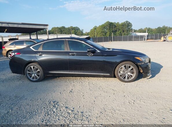 KMTFN4JE7LU337194 2020 GENESIS G80 Black უკანა სალონის ხედი