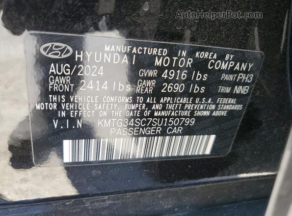 KMTG34SC7SU150799 2025 GENESIS G70 Черный 