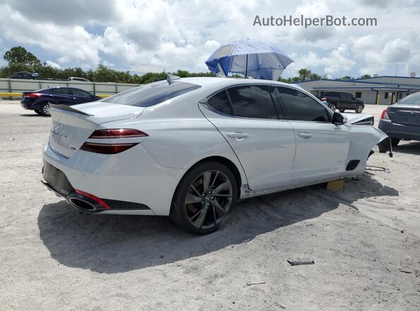 KMTG54TEXNU084022 2022 GENESIS G70 White უკანა მარჯვენა