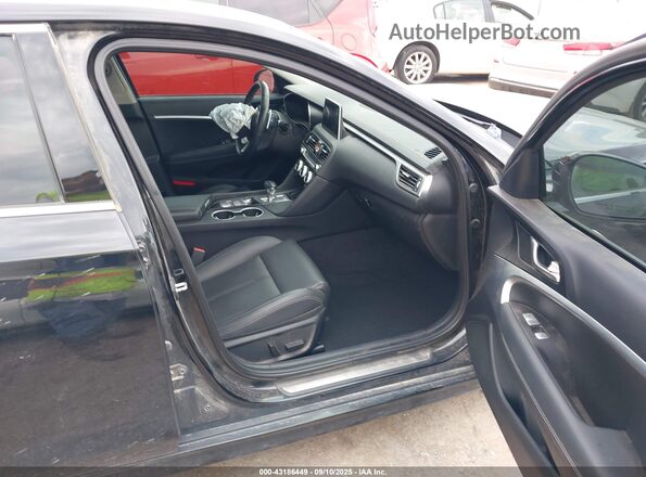 KMTG64LA4LU050990 2020 GENESIS G70 Black Widok wnętrza z przodu