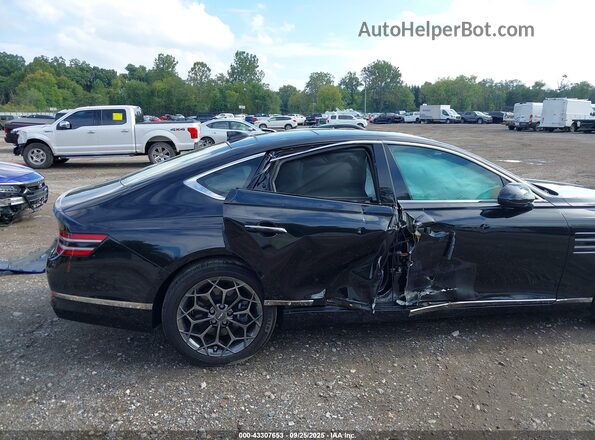 KMTGB4SCXMU078390 2021 GENESIS G80 Black Widok z przodu