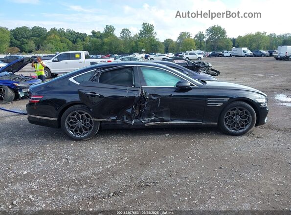 KMTGB4SCXMU078390 2021 GENESIS G80 Black Widok wnętrza z tyłu