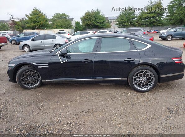 KMTGB4SCXMU078390 2021 GENESIS G80 Black Widok wnętrza 360 stopni