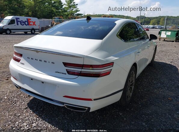 KMTGC4SD7MU048611 2021 GENESIS G80 White უკანა მარჯვენა