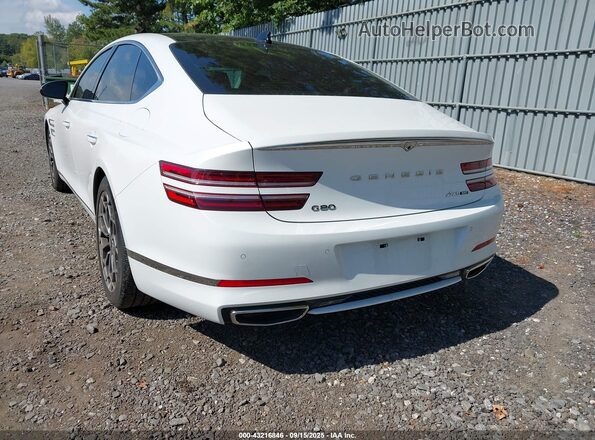 KMTGC4SD7MU048611 2021 GENESIS G80 White უკანა მარცხენა
