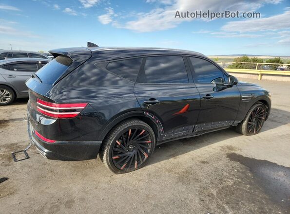 KMUHB4SBXMU038527 2021 GENESIS GV80 Черный Задняя правая четверть