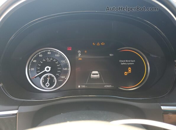 KMUMCDTC5NU034969 2022 GENESIS GV70 Black Սարքավորումների վահանակի տեսք