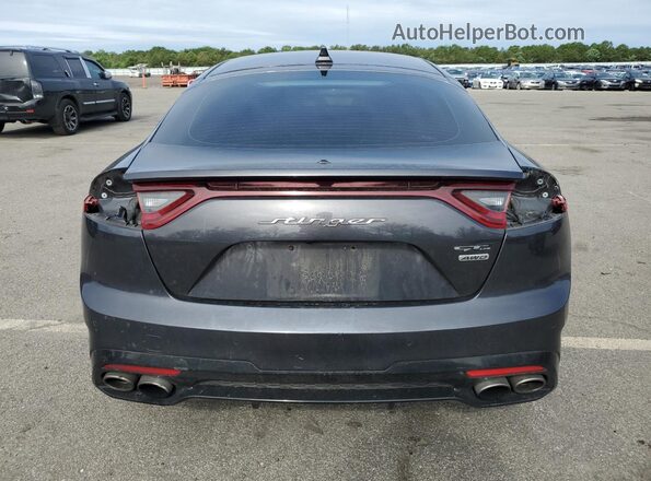 KNAE15LA5L6085243 2020 KIA STINGER Black Widok z tyłu